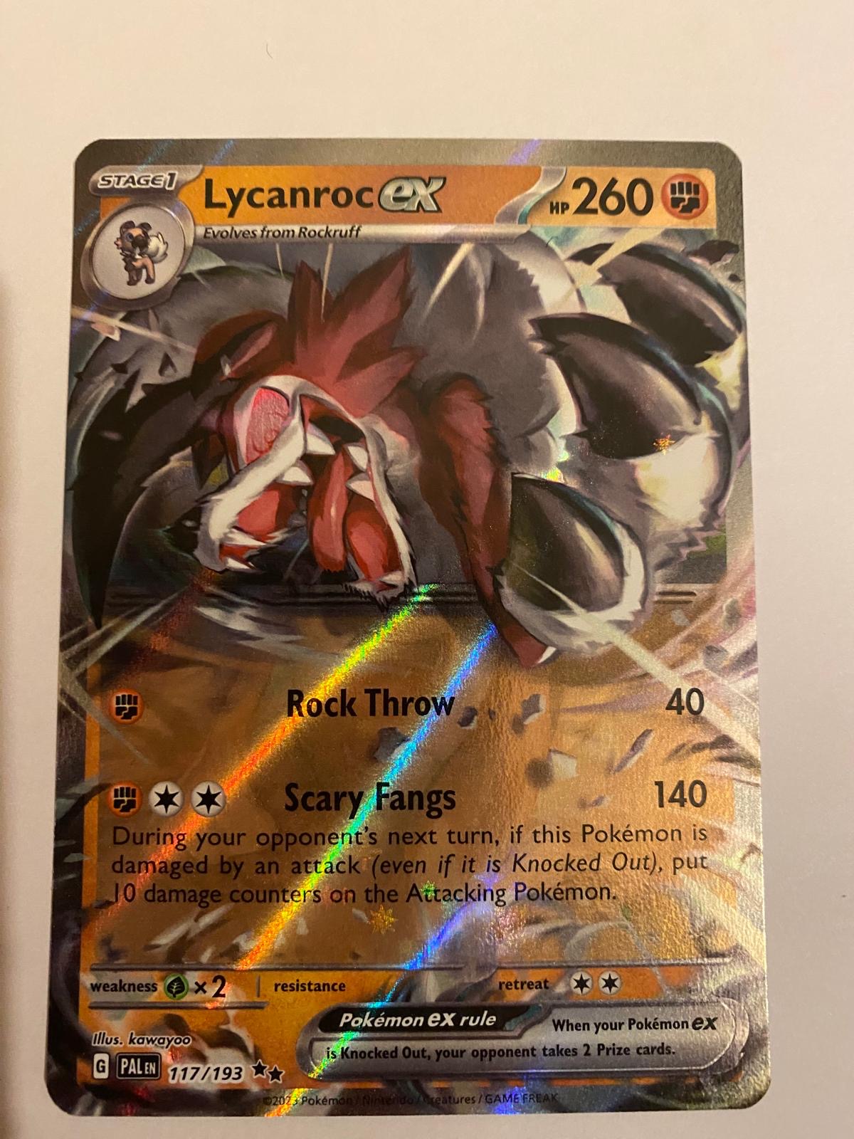 Lycanroc ex Pokemon card