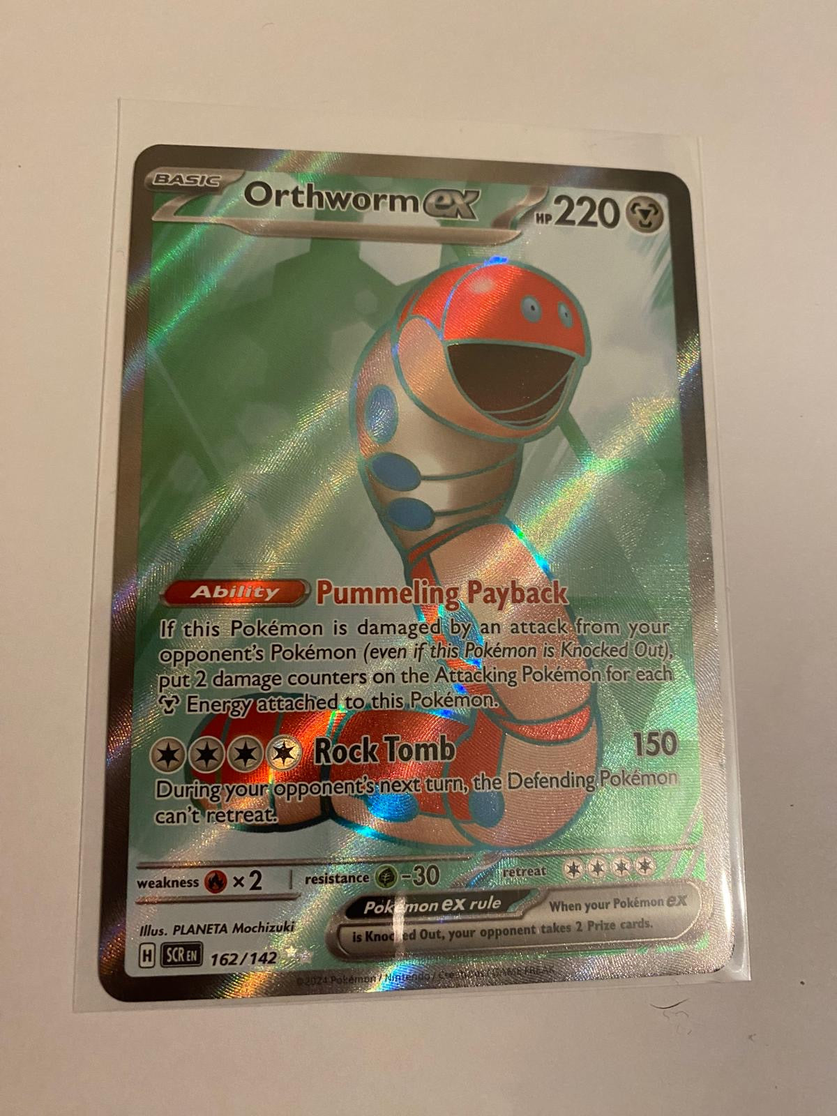 Orthworm ex Pokemon card