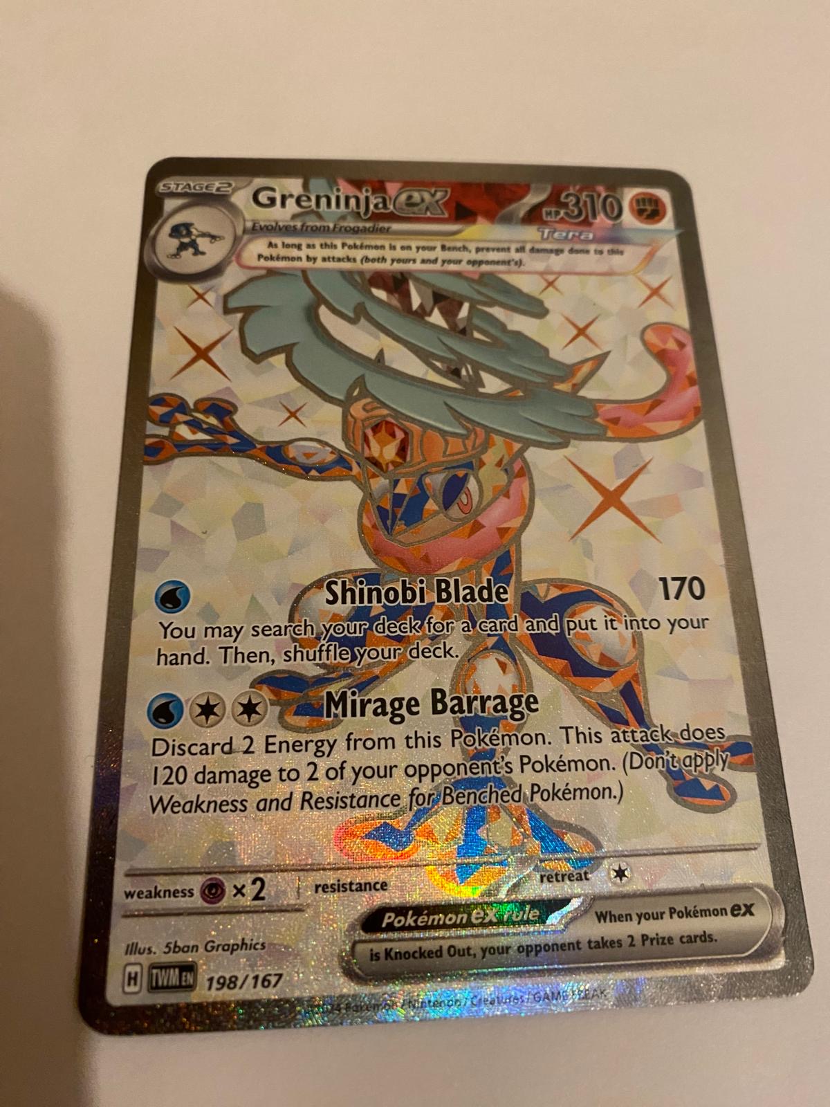 Greninja ex Pokemon Card