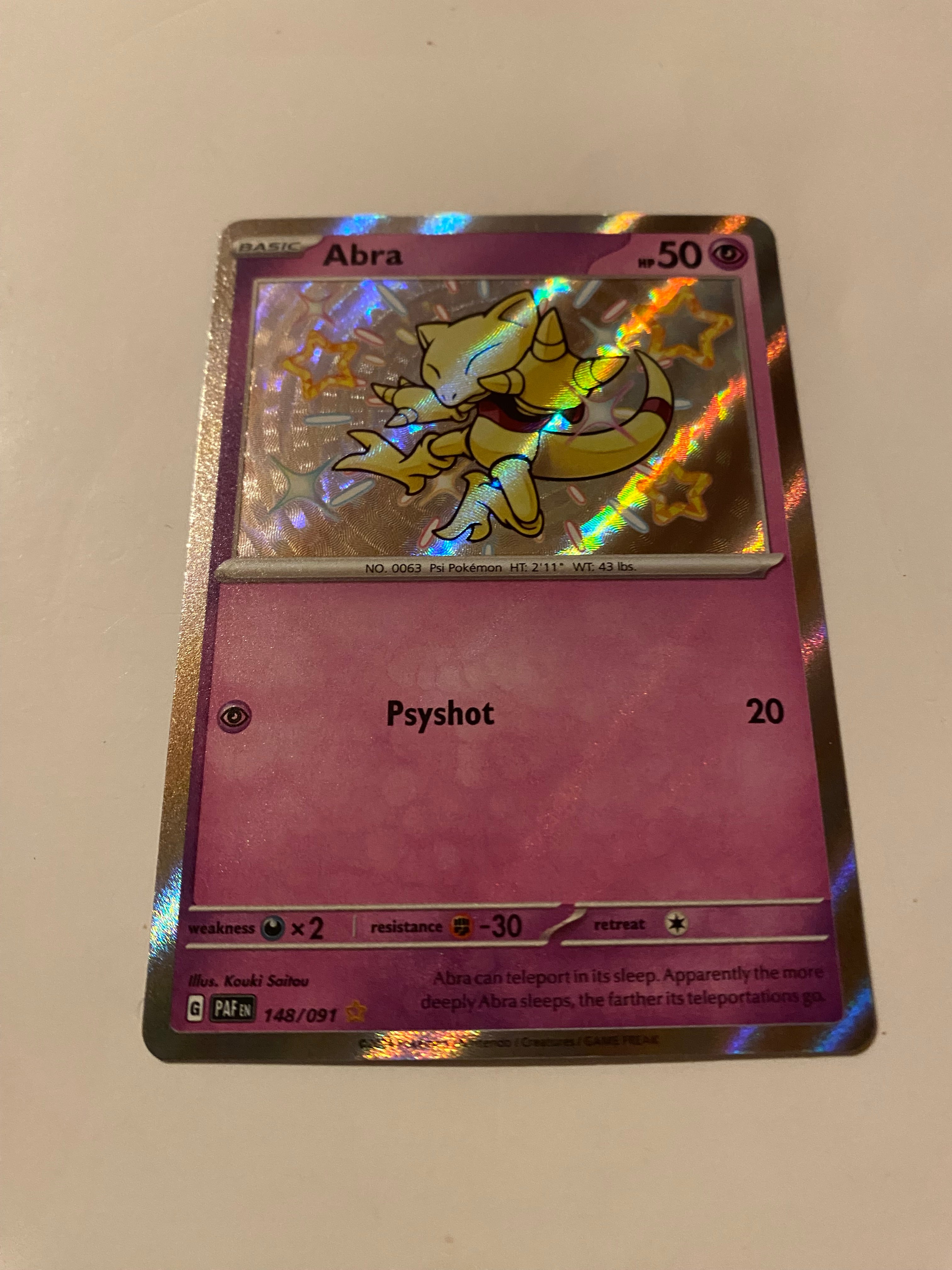 Abra Pokemon Card