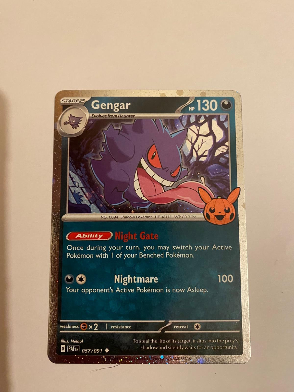 Gengar Pokemon card