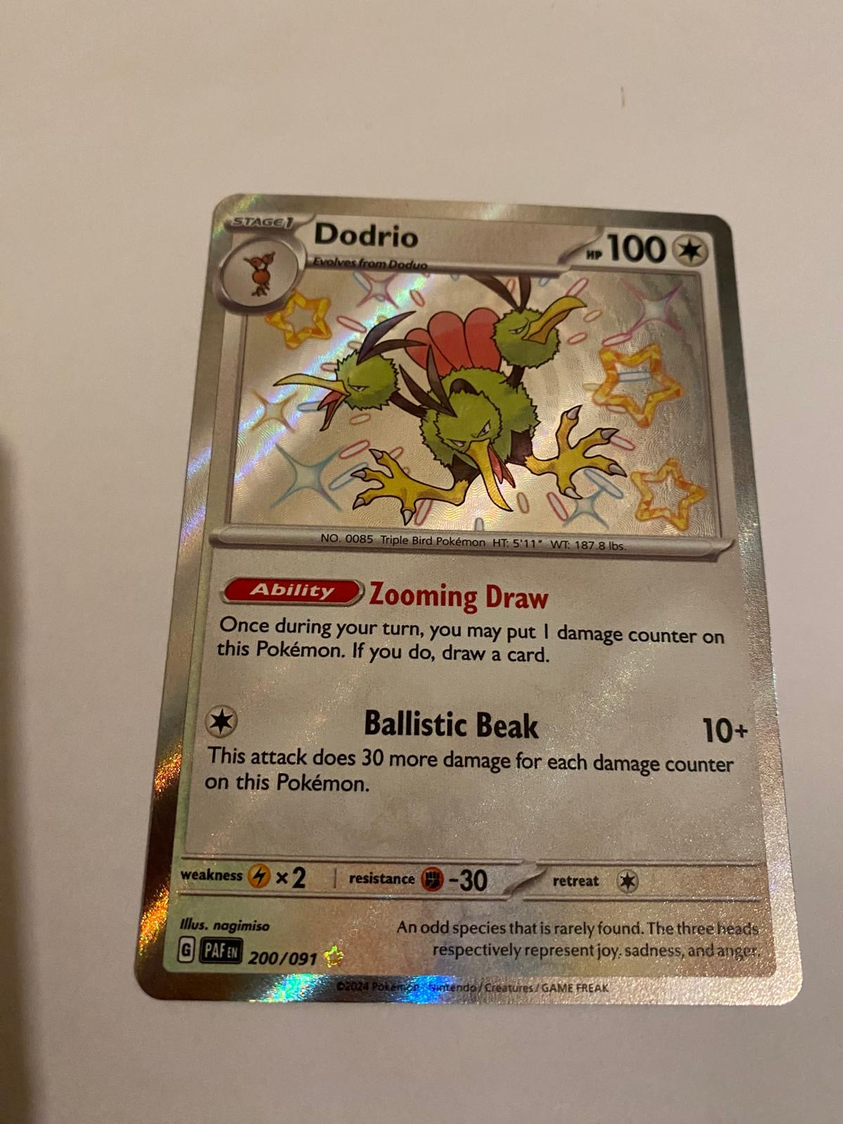 Dodrio Pokemon card