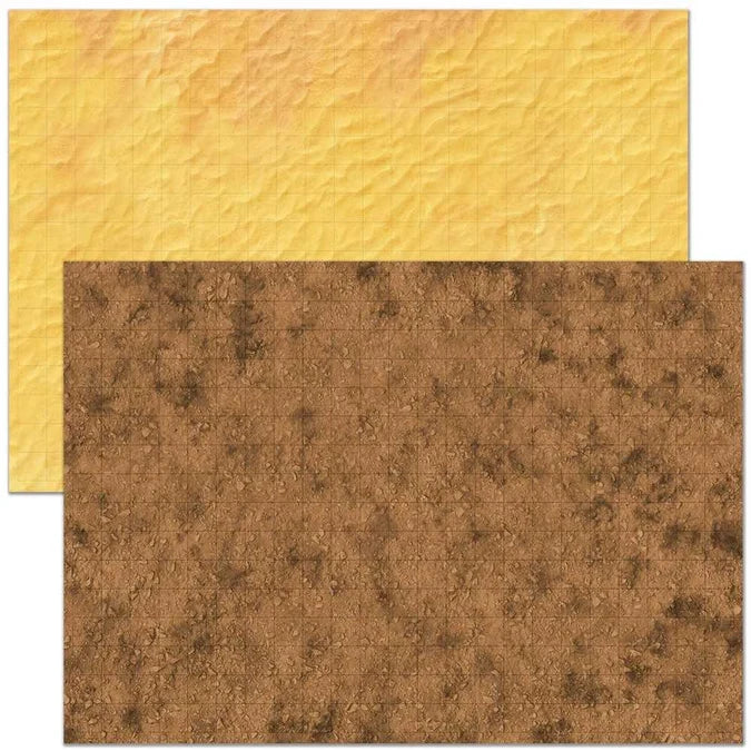 Essential RPG Battle Maps - Starter Set. 6 Plain Wet/Dry Erase Battle Maps with 1 inch grid