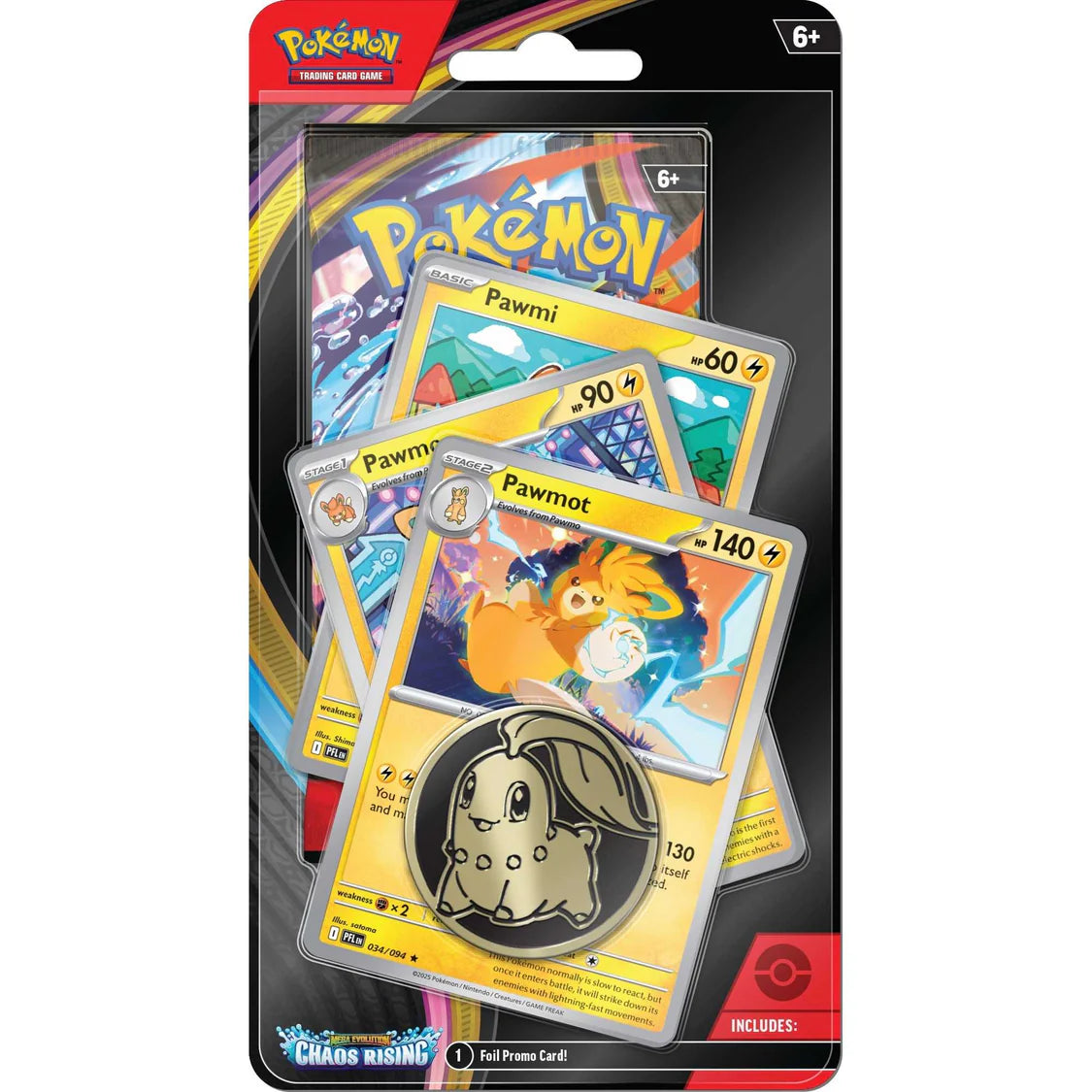Pokémon TCG: Mega Evolution Chaos Rising - Premium Checklane Pawmot