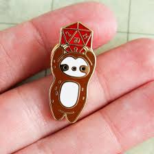 Sloth D & D Pin