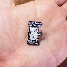 I am small and sensitive but also fight me D & D Pin