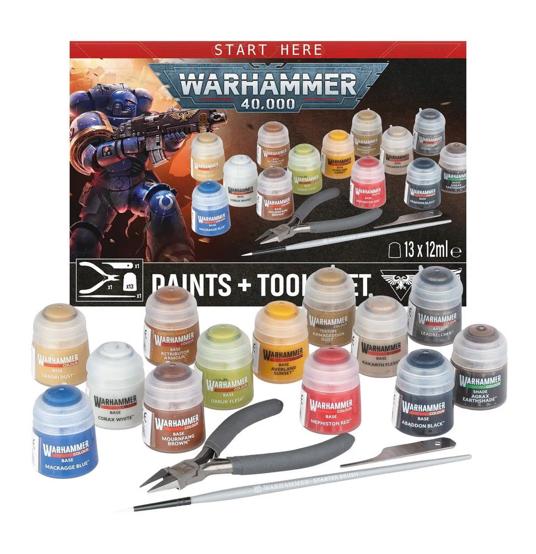 Warhammer 40,000 Paints & Tools set