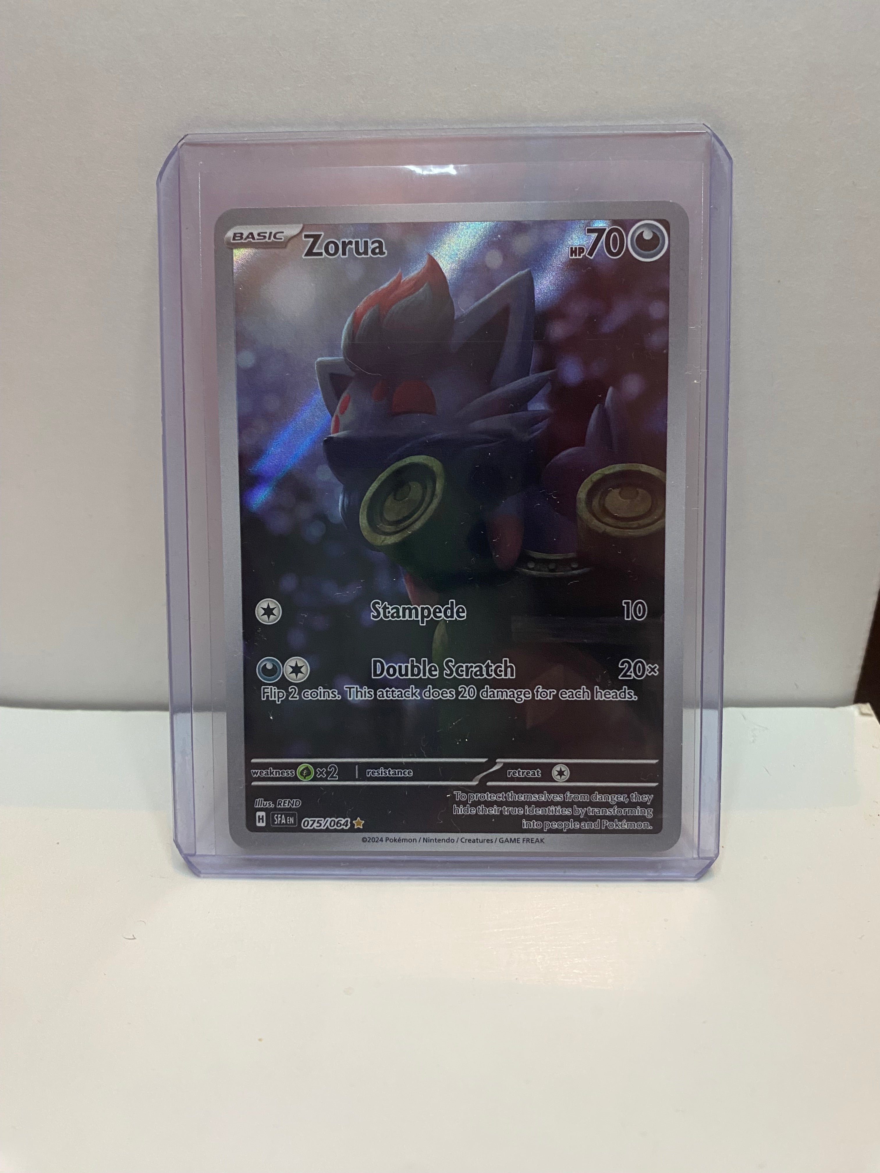 Pokemon Zorua 075/064 - Illustration Rare- Shrouded Fable