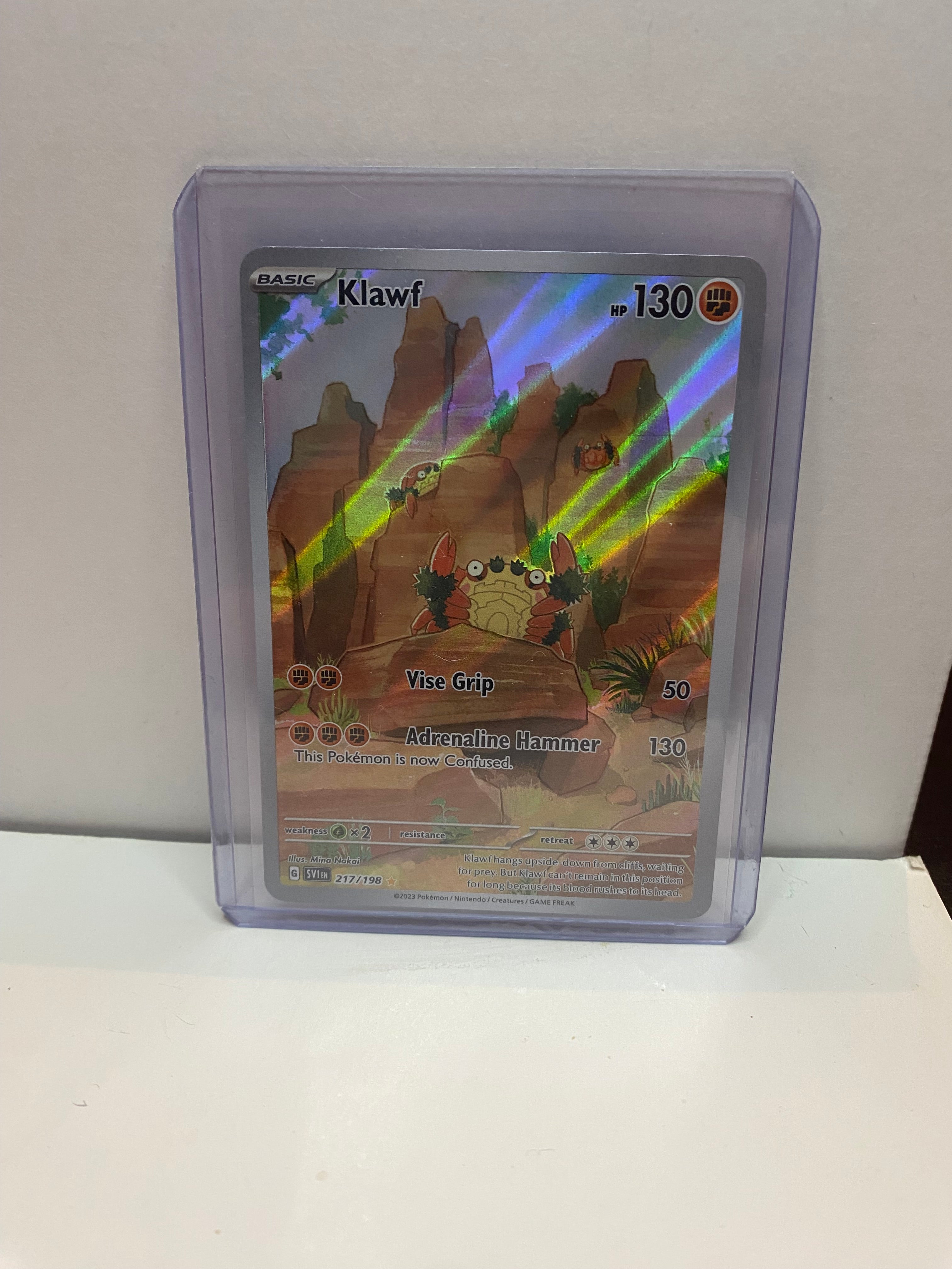 Pokemon Klawf 217/198 Illustration Rare Scarlet & Violet Base Set