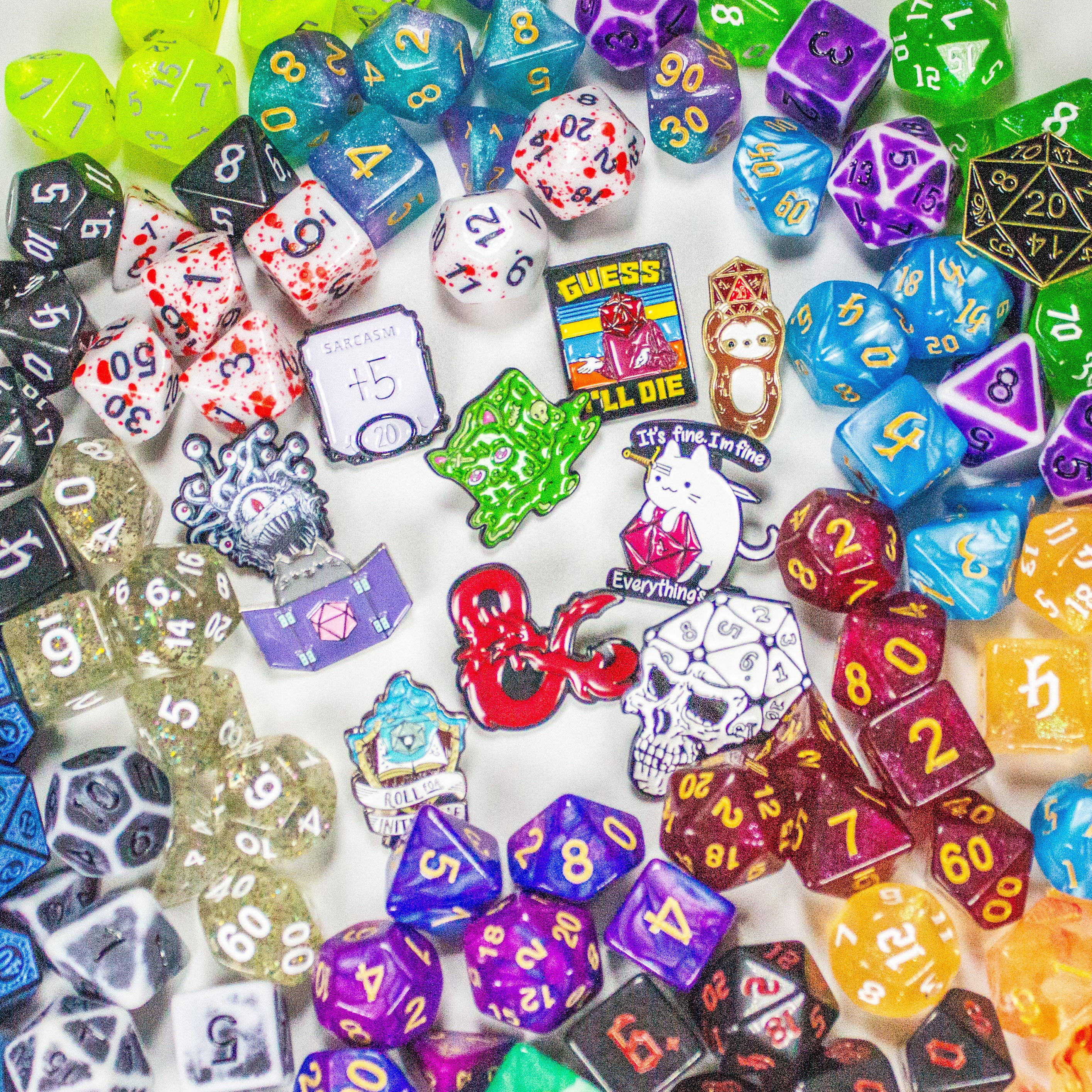 Mystery Dice Goblin Dice and Pin Set