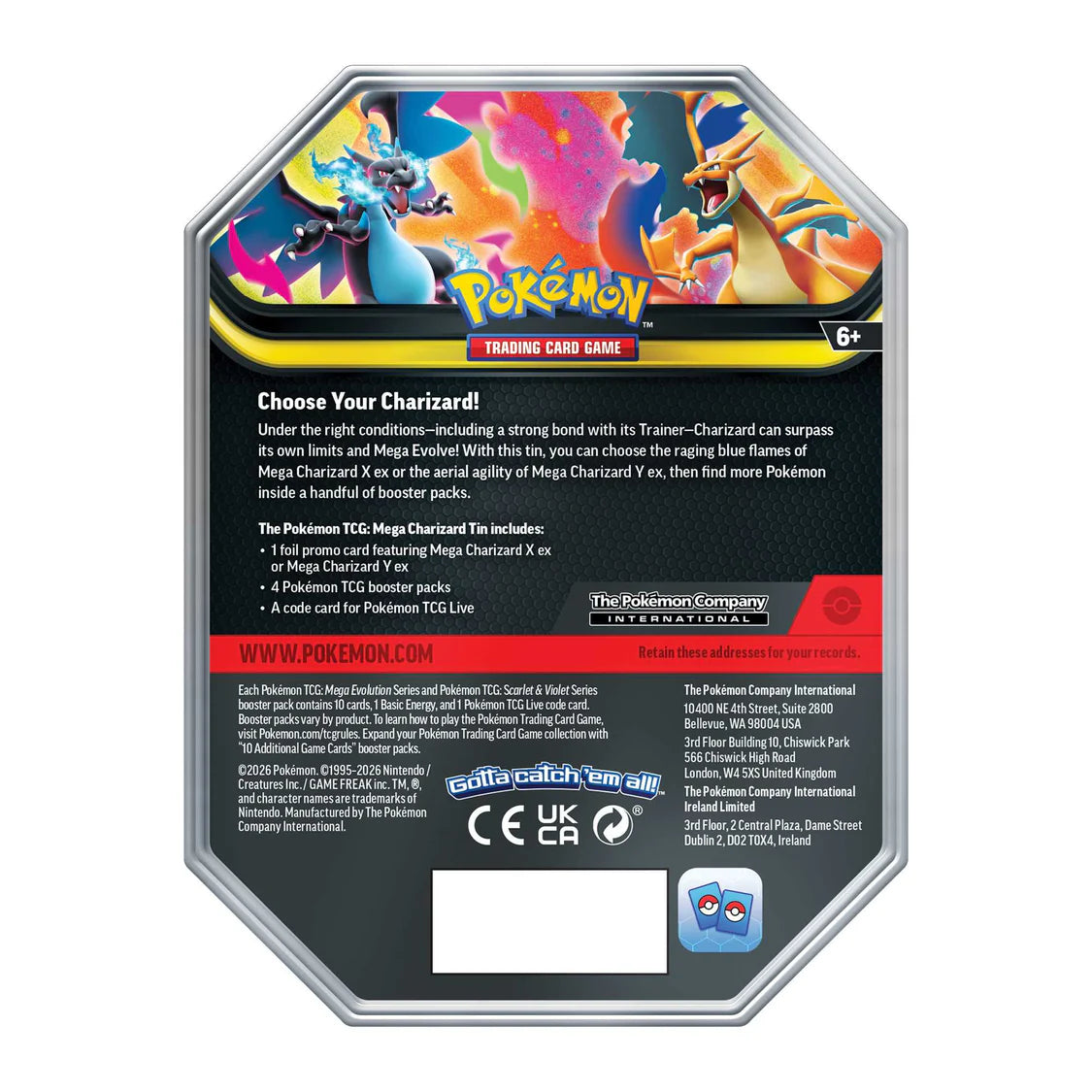 Pokémon TCG: Mega Charizard y ex Tin