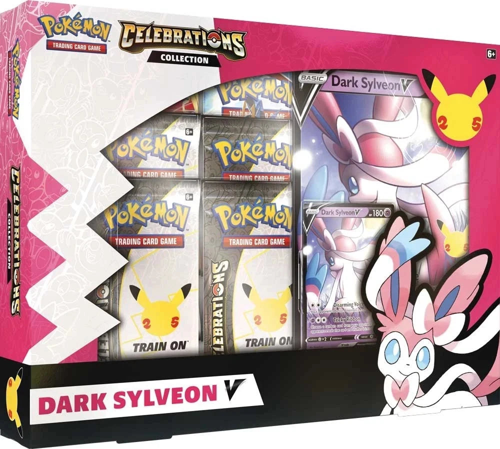 Pokemon TCG 25th Anniversary Celebrations Dark Sylveon V Collection Box | Sealed