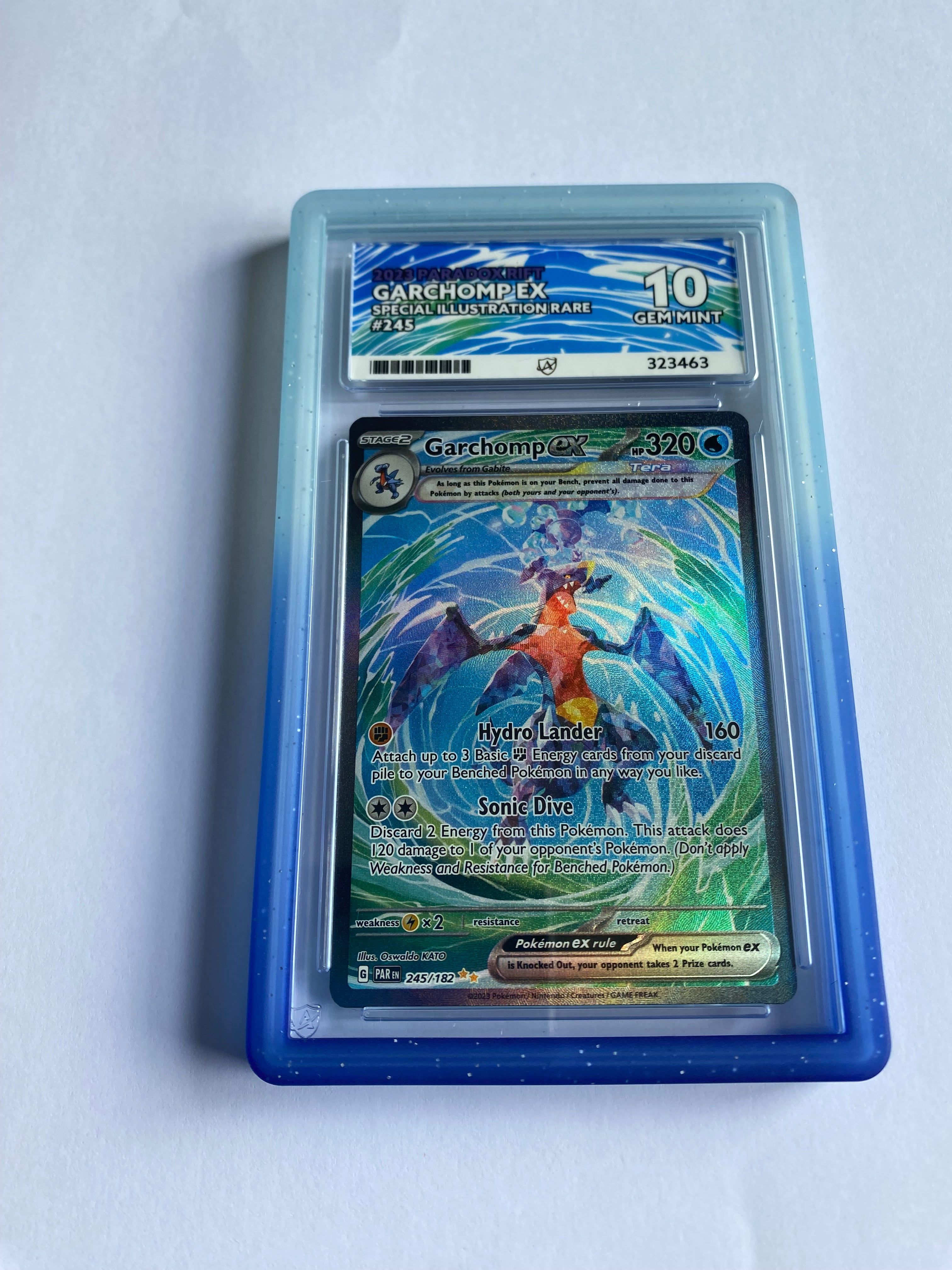 Pokemon TCG Ace 10 Garchomp EX 245/182 Special Illustration Rare SV Paradox Rift