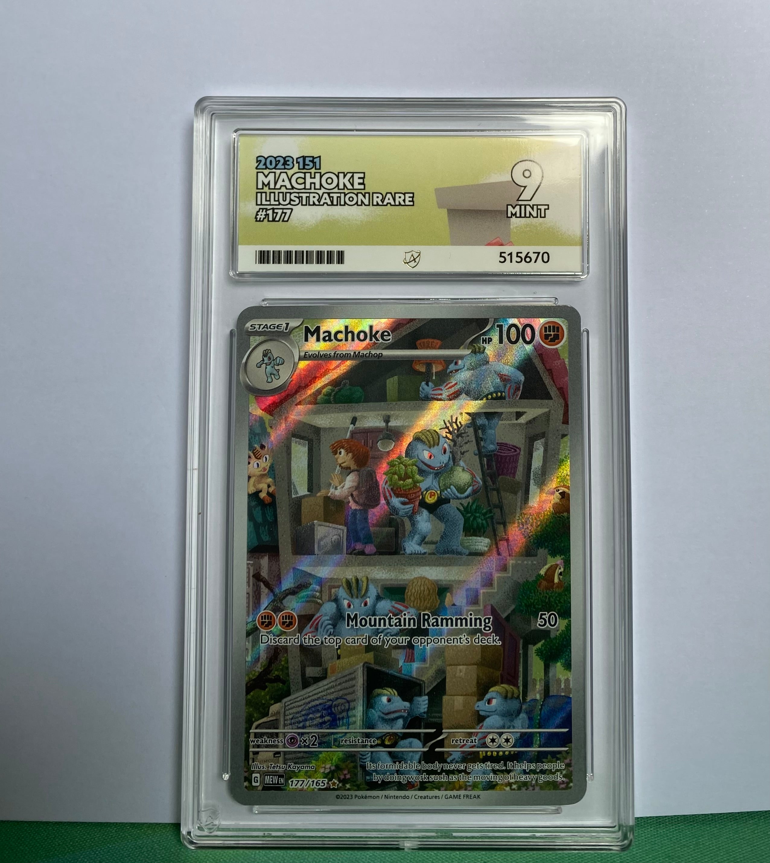 Machoke 177 Ace Grading Mint 9