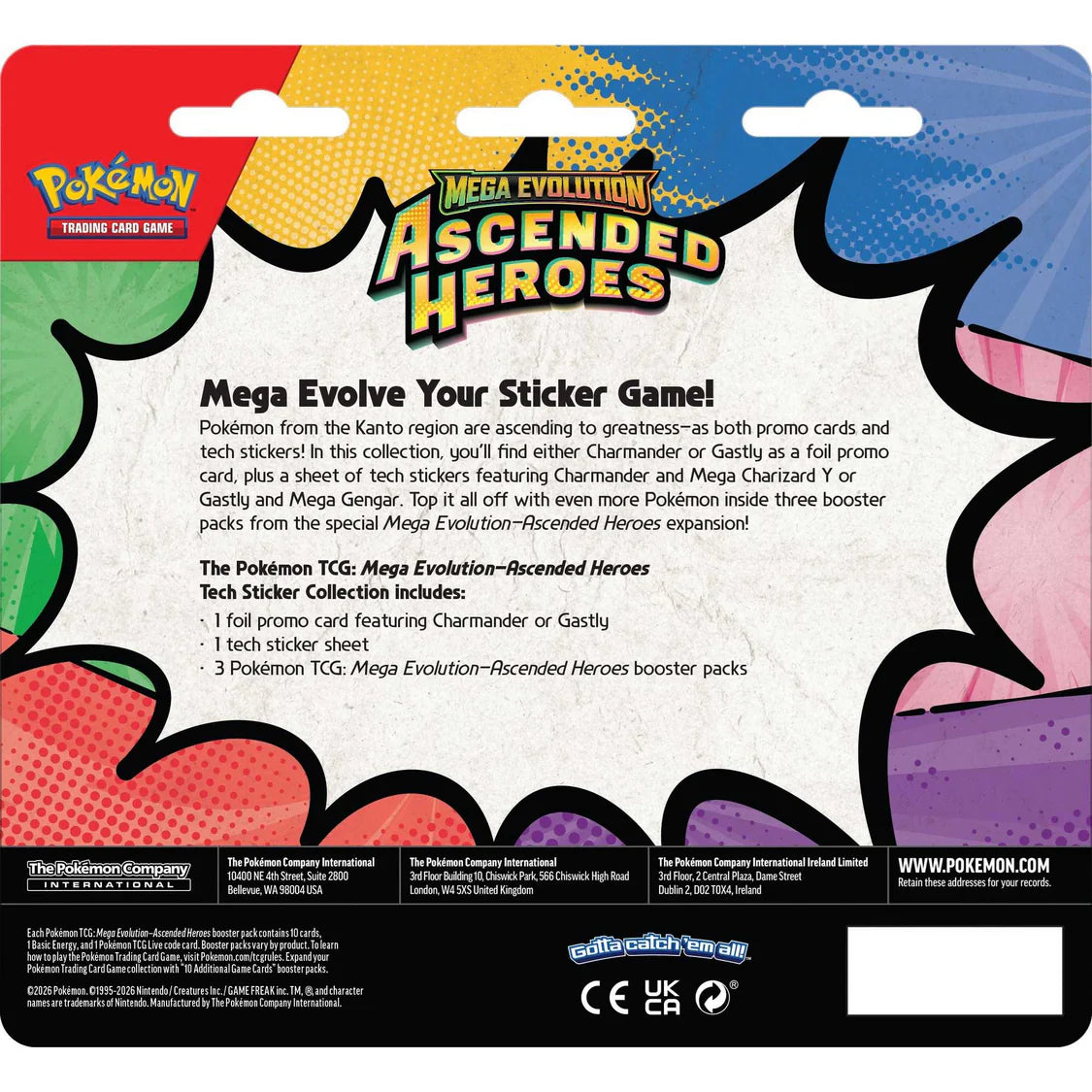 Pokémon TCG: Mega Evolution Ascended Heroes - Tech Sticker Collection-Charmander